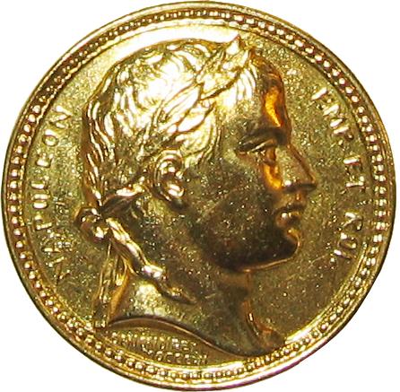 antique old coins Moneda Napole&oacute;n