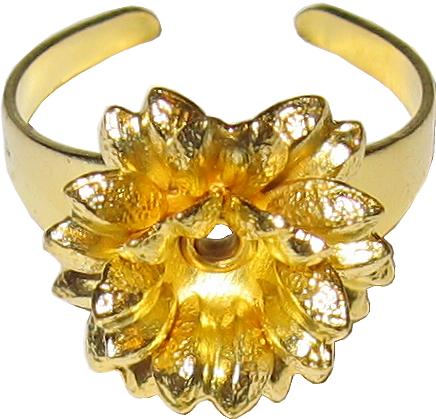 rings with flower