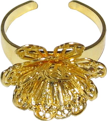 rings with flower