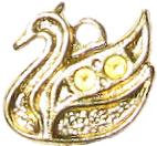 Swan pendant pieces for strass 