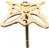  post earring butterfly