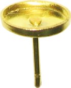 setting cabochons ear post 