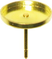 setting cabochons ear post 