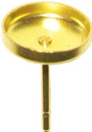 setting cabochons ear post 