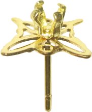 pieces for strass earrings ear post butterfly