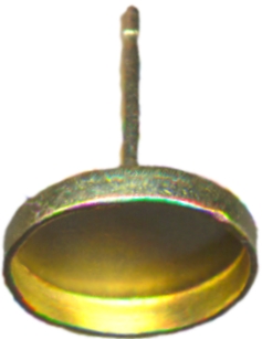 setting cabochons ear post 