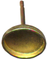setting cabochons ear post