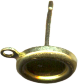 setting cabochons ear post 
