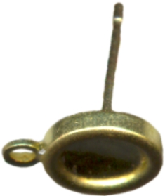 setting cabochons ear post 