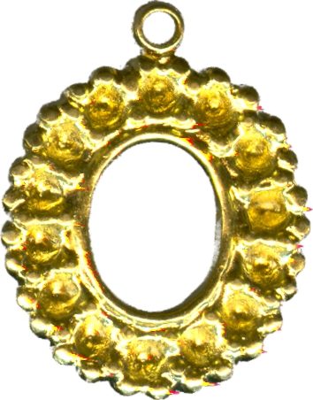 oval pendant pieces for strass 