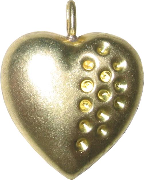 Heart pendant pieces for strass 