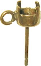 pieces for strass earrings ear post 